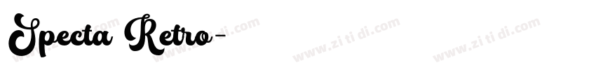 Specta Retro字体转换